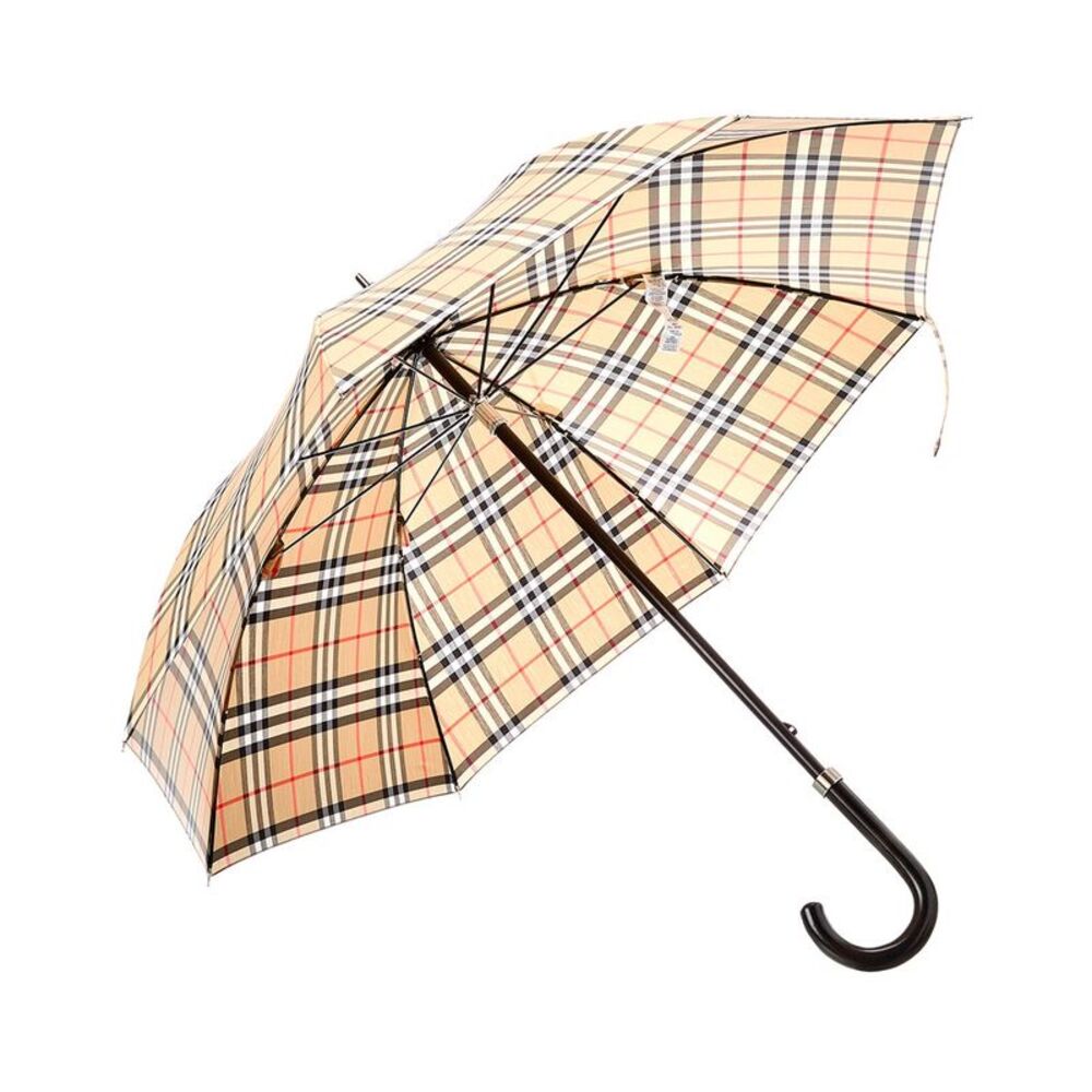 Burberry Check Umbrella, Beige